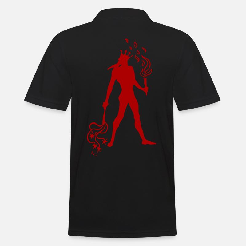 Teufel Teufelchen - Männer Poloshirt - Schwarz