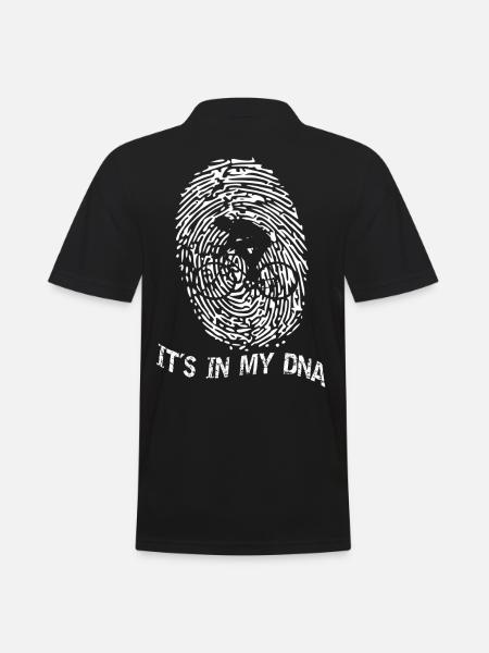 Bike it s in my DNA - Männer Poloshirt - Schwarz