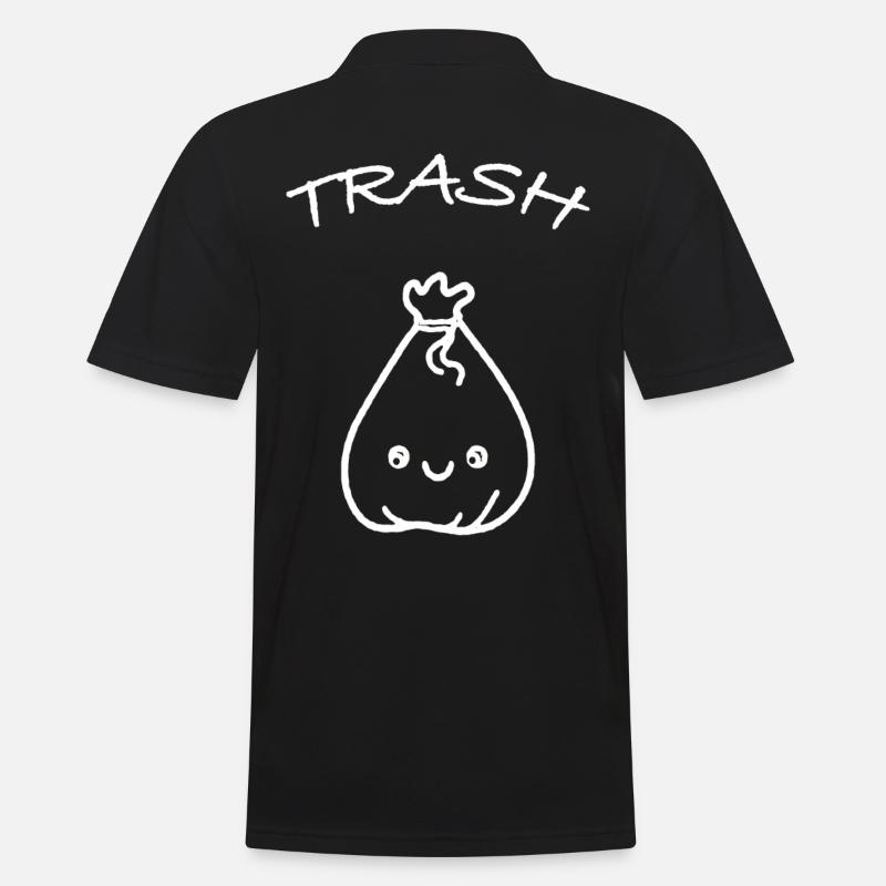 Müll trash - Männer Poloshirt - Schwarz