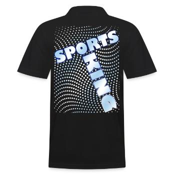 Sports - Men's Polo Shirt - black - Back - Kai (181cm)