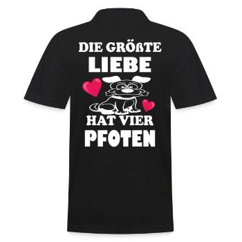 Le plus grand amour a quatre pattes - Polo Homme - noir - Dos - Kai (181cm)