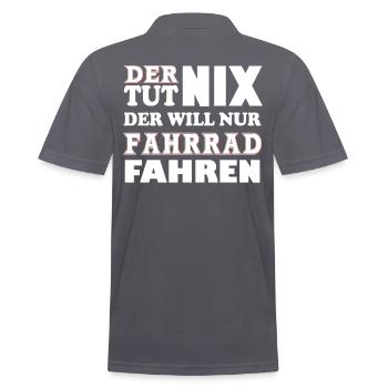 Der tut nix - Männer Poloshirt - Anthrazit - Hinten - Nico (186cm)