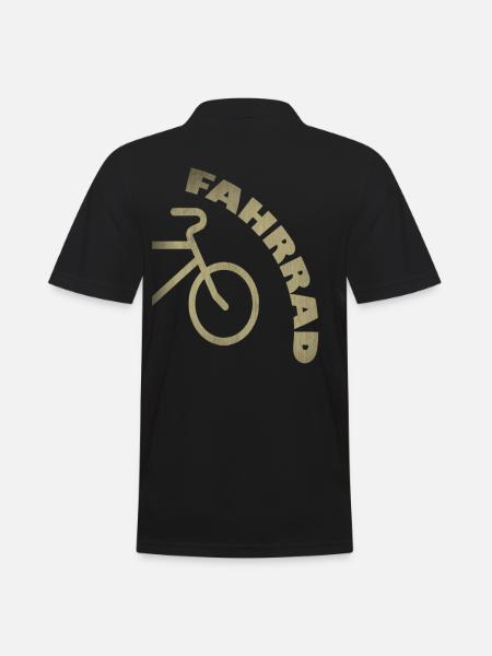 Fahrrad - Männer Poloshirt - Schwarz