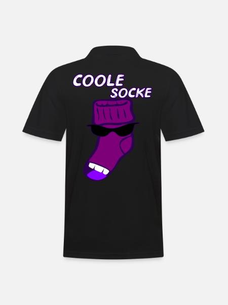 Coole Socke witzig Geschenk Idee - Männer Poloshirt - Schwarz