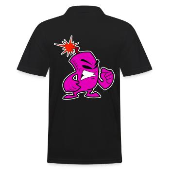 Cool banger Feuerwerlk firecracker New Year's Eve - Men's Polo Shirt - black - Back - Kai (181cm)