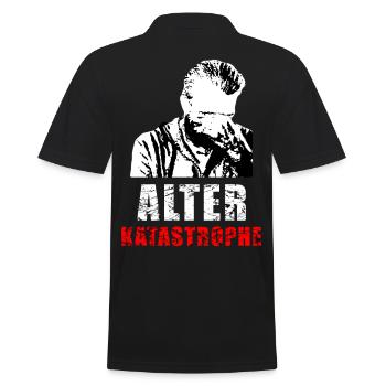 Alter Katastrophe - Männer Poloshirt - Schwarz - Hinten - Kai (181cm)