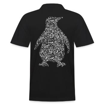 Le pingouin fait de vélos vélo - Polo Homme - noir - Dos - Kai (181cm)