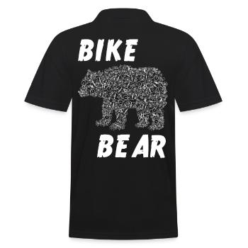 Vélo ours de vélos sport animal - Polo Homme - noir - Dos - Kai (181cm)