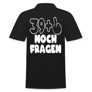 40. Geburtstag Geburtstagsgeschenk - Männer Poloshirt - Schwarz - Hinten - Kai (181cm)