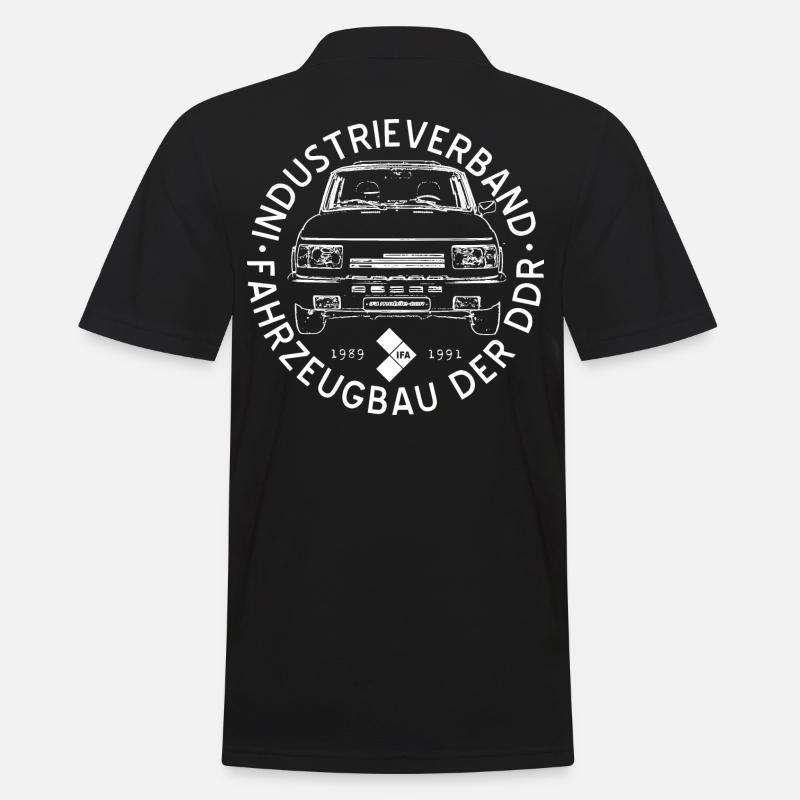IFA mobile DDR - Wartburg 1.3 - Männer Poloshirt - Schwarz