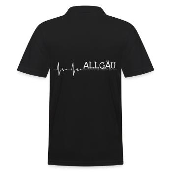 Lustige Allgäu Allgäuer Design - Männer Poloshirt - Schwarz - Hinten - Kai (181cm)