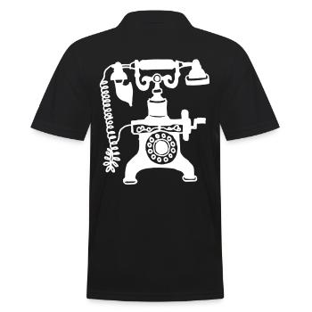 téléphone - Polo Homme - noir - Dos - Kai (181cm)
