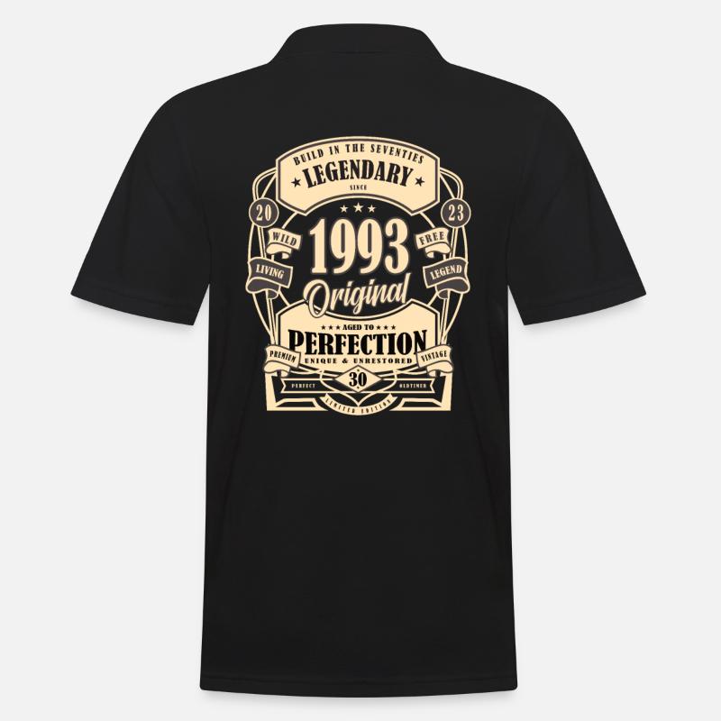 30. Geburtstag Geschenk Mythos Legende Original - Männer Poloshirt - Schwarz