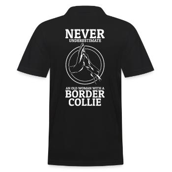 Un design de rêve pour les amateurs de Border Collie - Polo Homme - noir - Dos - Kai (181cm)