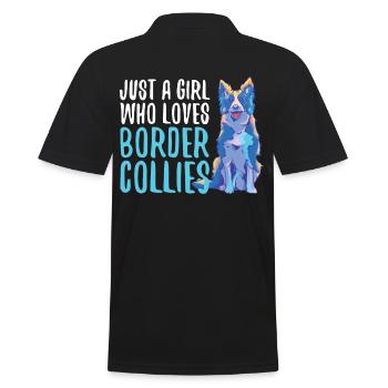 Design unique de Border Collie pour - Polo Homme - noir - Dos - Kai (181cm)