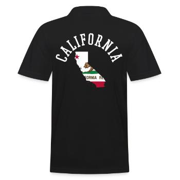 Drapeau des États-Unis de la Californie Patriot Proud Homeland - Polo Homme - noir - Dos - Kai (181cm)