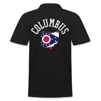 Drapeau de Columbus USA Patriotisme Fierté de la maison - Polo Homme - noir - Dos - Kai (181cm)