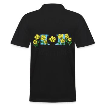 Capture Everything Lively Floral Camera Visual - Männer Poloshirt - Schwarz - Hinten - Kai (181cm)