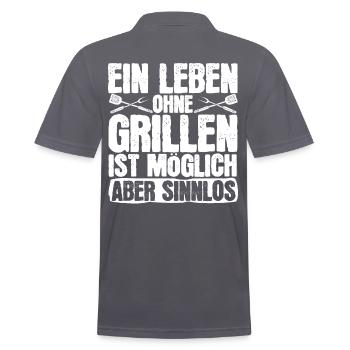Développez vos compétences en matière de grillades avec le - Polo Homme - charbon - Dos - Nico (186cm)