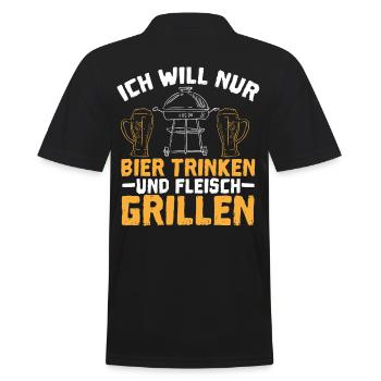 Découvrez le rêve du maître du grill dans chacun d’eux - Polo Homme - noir - Dos - Kai (181cm)