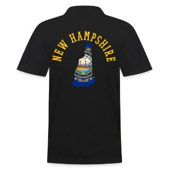 Drapeau du New Hampshire Patriot État d’origine Merica - Polo Homme - noir - Dos - Kai (181cm)