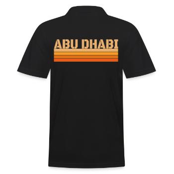 Umfassen Sie die Essenz der Emirate mit diesem - Männer Poloshirt - Schwarz - Hinten - Kai (181cm)