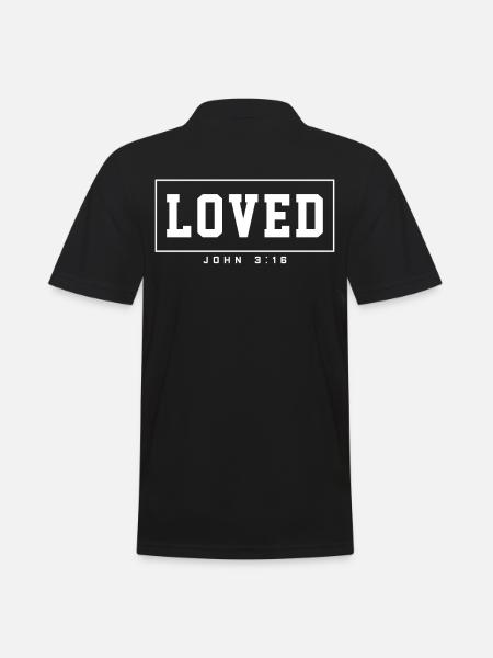 Team Jesus-inspired Bible verse design - Men's Polo Shirt - black