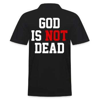 Nehmen Sie Ihren Glauben mit einem von Jesus - Männer Poloshirt - Schwarz - Hinten - Kai (181cm)