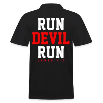 Join Jesus with exclusive - Men's Polo Shirt - black - Back - Kai (181cm)