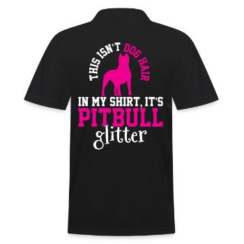 That's not dog hair, it's glitter - Men's Polo Shirt - black - Back - Kai (181cm)