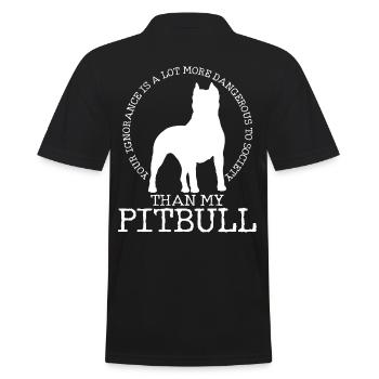Exprimez votre amour pour Pitbull dès aujourd’hui - Polo Homme - noir - Dos - Kai (181cm)