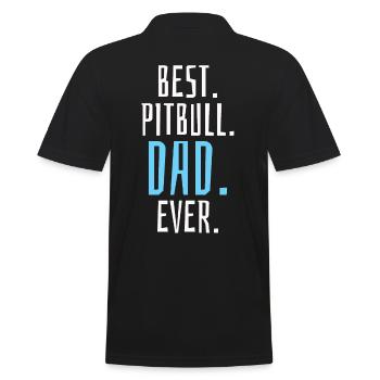 Meilleur design unique de papa pitbull de tous les temps - Polo Homme - noir - Dos - Kai (181cm)