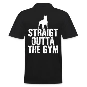 Pitbull Gym Power et Grace Conception athlétique - Polo Homme - noir - Dos - Kai (181cm)