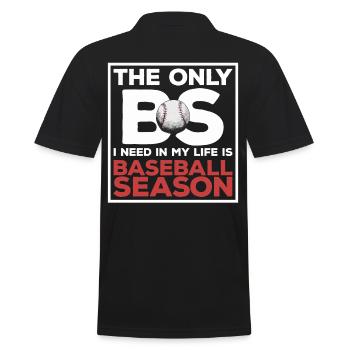 Drôle de dicton de saison de baseball pour - Polo Homme - noir - Dos - Kai (181cm)