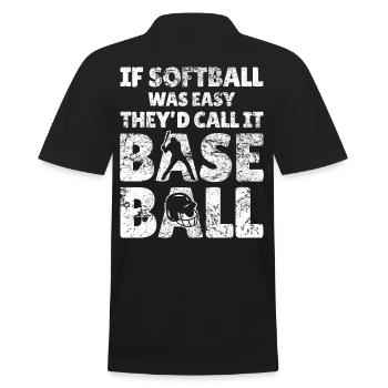 Urkomische Zitate für Baseball- und - Männer Poloshirt - Schwarz - Hinten - Kai (181cm)