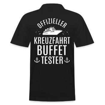 Kreuzfahrt Kreuzfahrtschiff Urlaub Meer Geschenk - Männer Poloshirt - Schwarz - Hinten - Kai (181cm)