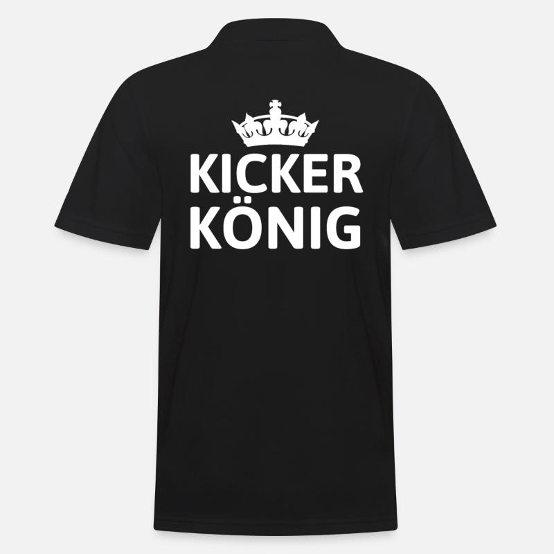 KICKER KÖNIG - Männer Poloshirt - Schwarz