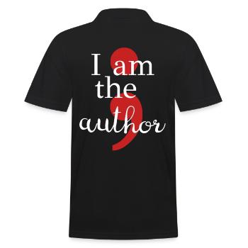 Projekt Semikolon I Am The Author Suicide Geschenk - Männer Poloshirt - Schwarz - Hinten - Kai (181cm)