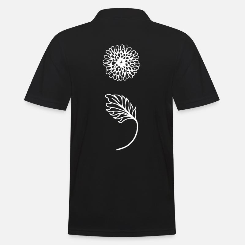 Semikolon Pusteblume Depression Suicide Geschenk - Männer Poloshirt - Schwarz