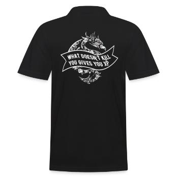 RPG Dice Jeu de rôle Dragons,What Doesn’t Kill,You - Polo Homme - noir - Dos - Kai (181cm)