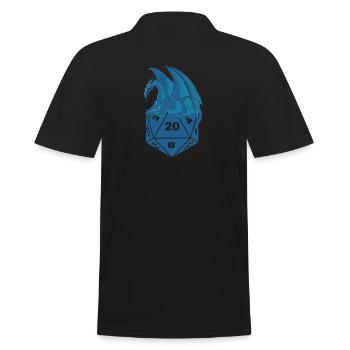 Pen and Paper RPG Dice symbiosis Dragons Cadeaux - Polo Homme - noir - Dos - Kai (181cm)