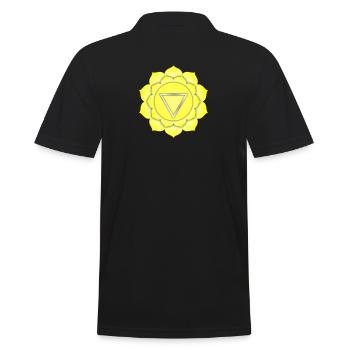 Chakras Solar Plexus Chakra Meditation Yoga Budda - Männer Poloshirt - Schwarz - Hinten - Kai (181cm)