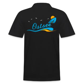 Chemise cadeau vacances mer baltique - Polo Homme - noir - Dos - Kai (181cm)