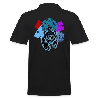 RPG Cubes Dice Ours battle Pen and Paper - Polo Homme - noir - Dos - Kai (181cm)