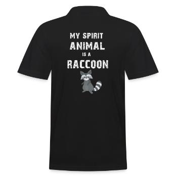 Mon animal spirituel est un cadeau RACON - Polo Homme - noir - Dos - Kai (181cm)