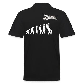 Cadeau de passe-temps avion pilote pilote Planespotter - Polo Homme - noir - Dos - Kai (181cm)