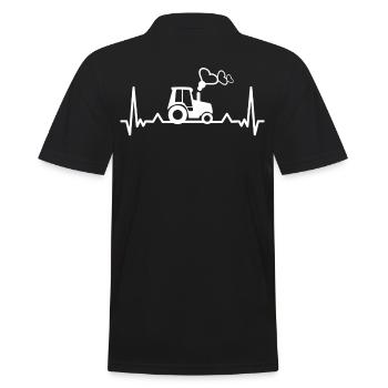 Agriculteur agricole agriculteur tracteur - Polo Homme - noir - Dos - Kai (181cm)