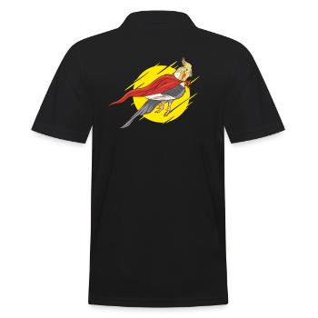 Super Nymphensittich Vogel Bird Papagei Vögel - Männer Poloshirt - Schwarz - Hinten - Kai (181cm)