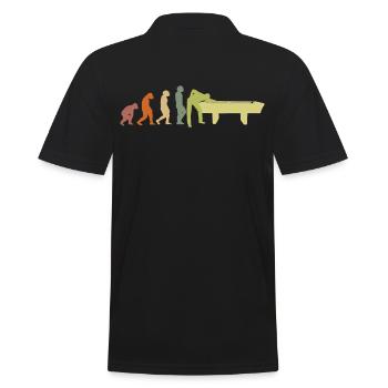 Billard Billardkugel EVOLUTION Billardtisch - Männer Poloshirt - Schwarz - Hinten - Kai (181cm)