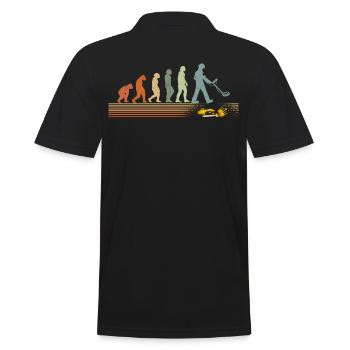 EVOLUTION probers probe vintage - Polo Homme - noir - Dos - Kai (181cm)